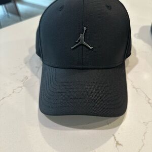 Jordan Black Cap with Metallic Logo